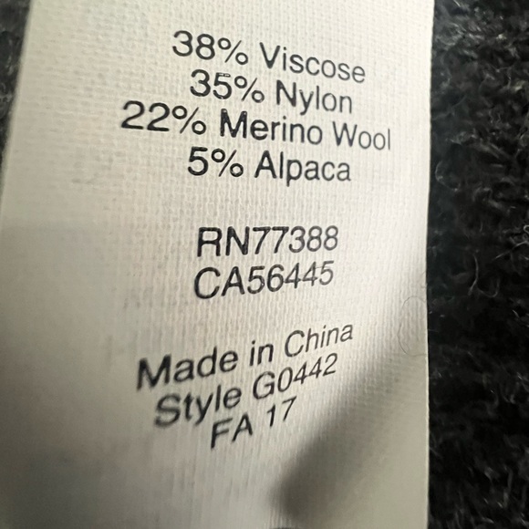 Madewell Wafflestitch Pullover Sweater Charcoal Medium NWT NEW - Picture 10 of 14